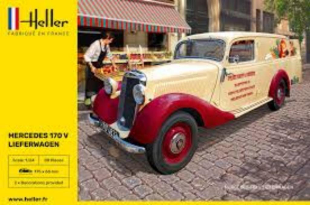 HELLER 80736 mercedes 170V lieferwagen échelle 1/24, Neuf, Enlèvement ou Envoi, Voiture, Plus grand que 1:32