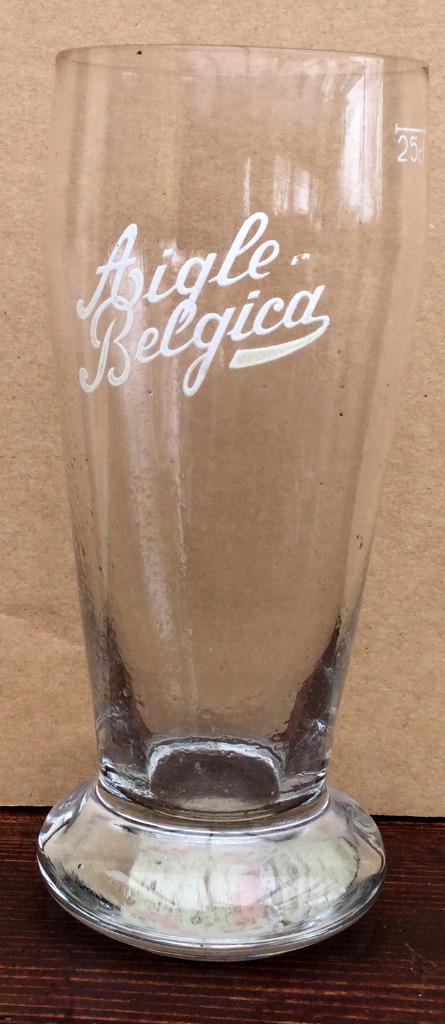bier brouwerij glas Bab Aigle belgica bolvoet 25 cl, Verzamelen, Ophalen of Verzenden, Gebruikt
