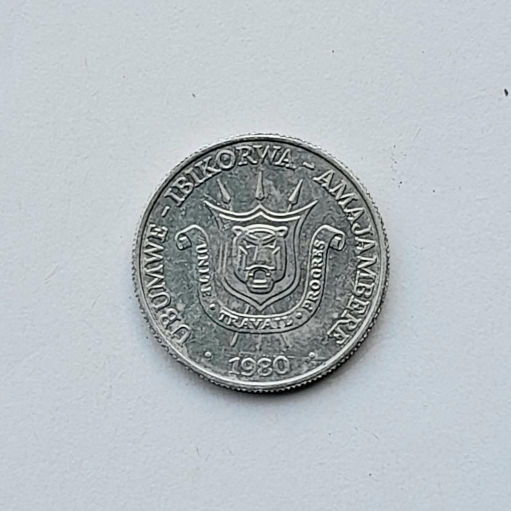 Burundi 1 franc 1980     (793), Postzegels en Munten, Munten | Afrika, Ophalen of Verzenden, Burundi, Losse munt