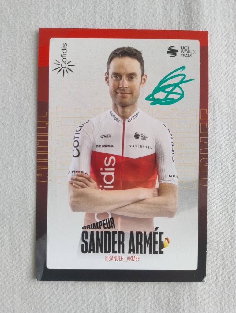 Gesigneerd rennerskaart Sander Amee, Enlèvement ou Envoi