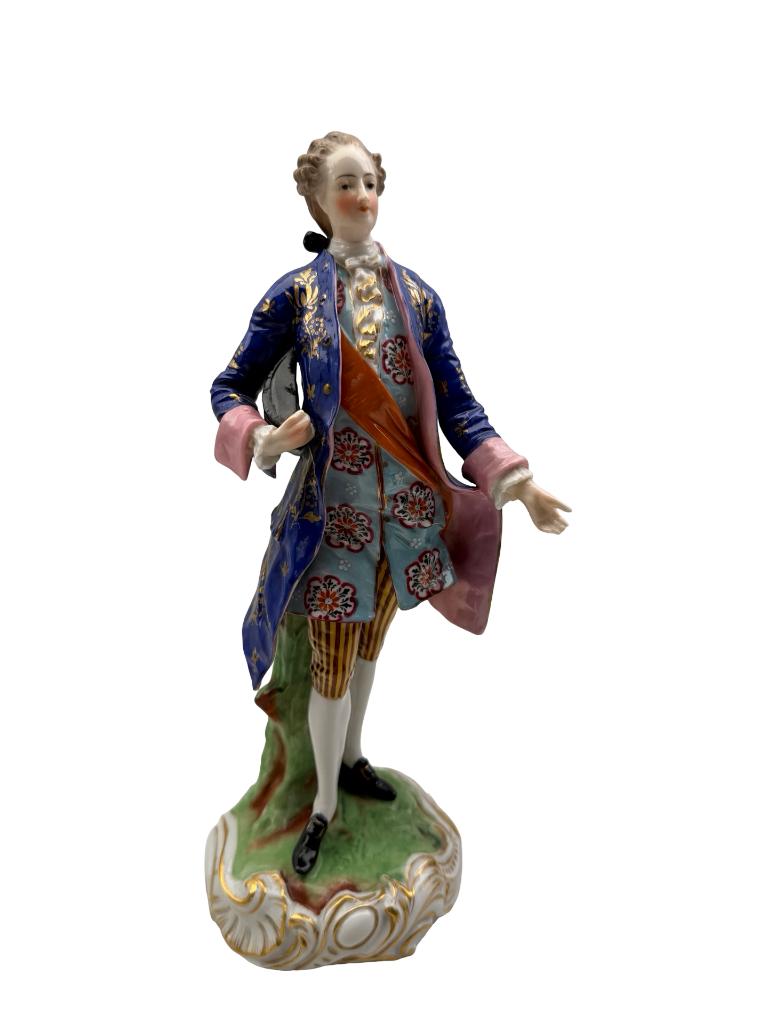 Figurine porcelaine allemande 26 cm – Étiquette Paris Opéra
