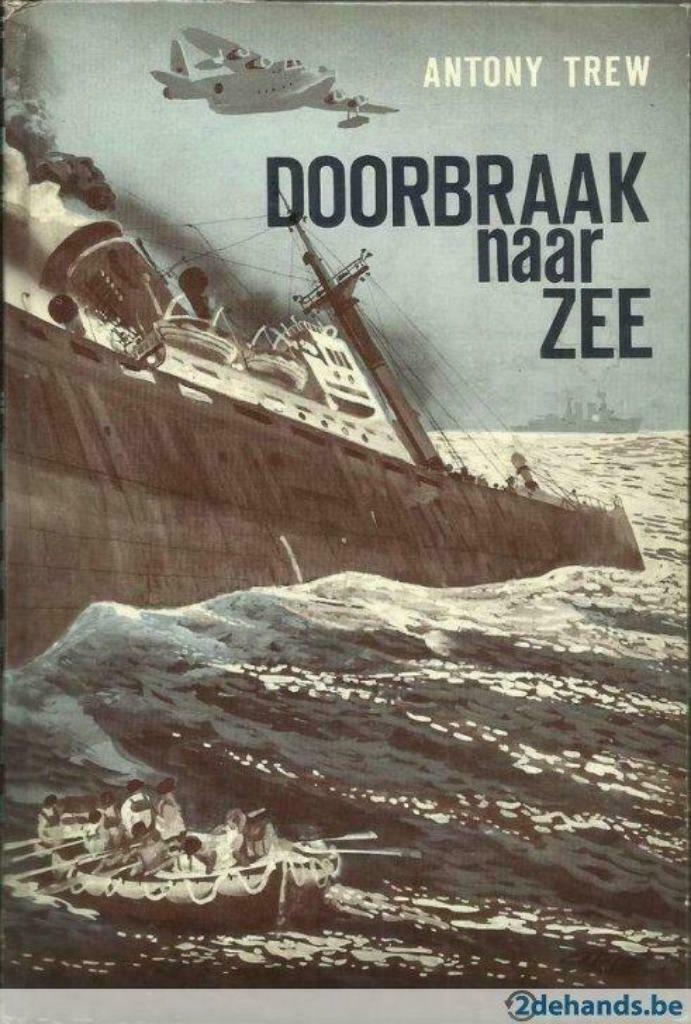 Doorbraak naar zee - Antony Trew - 1966 VESTA Bib NBC, Boeken, Marine, Ophalen of Verzenden, Tweede Wereldoorlog, Gelezen