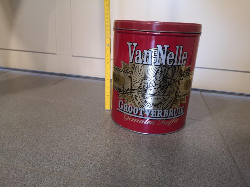 Boîte à café rouge vintage - Van Nelle Rotterdam Wholesale, Enlèvement, Utilisé, Café, Van Nelle