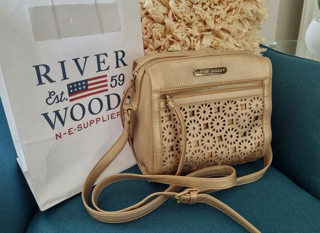 Stijlvolle River Woods dames handtasje, Handtassen en Accessoires, Ophalen of Verzenden, Gebruikt