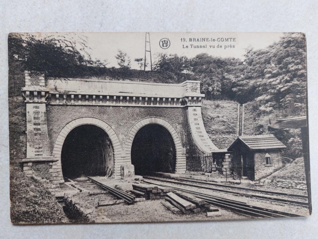 oude postkaart Braine le Comte, Collections, Envoi
