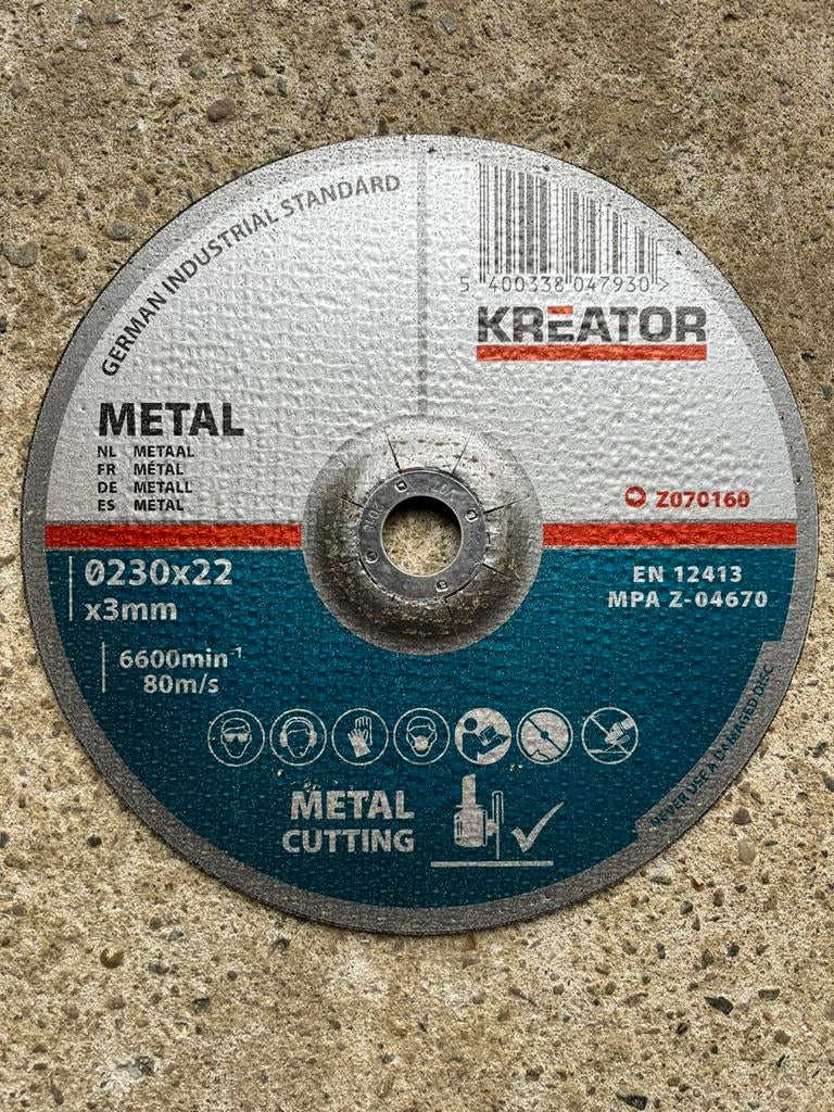 4 metaal slijpschijven diameter 23cm, Ophalen of Verzenden