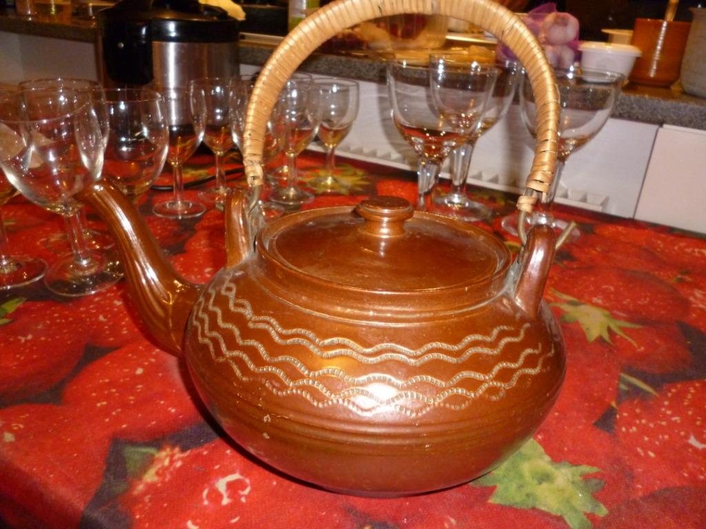 Pot à cacao ou grande théière vintage : faïence, Maison & Meubles, Enlèvement ou Envoi, Poterie
