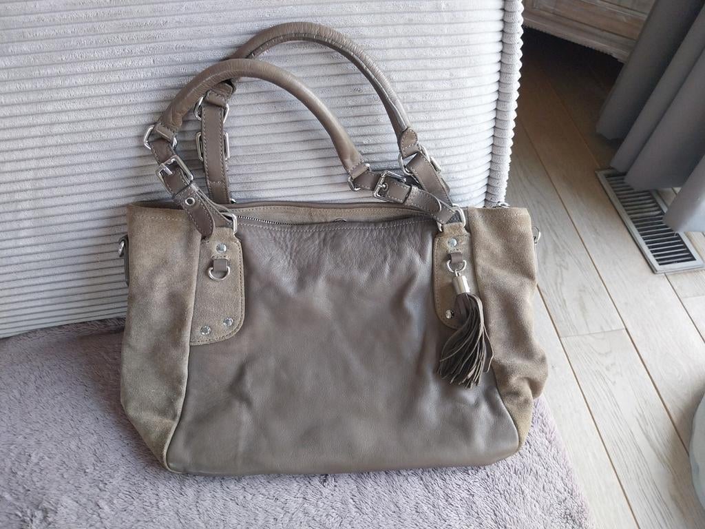 Sac cuir IKKS, Utilisé, Gris