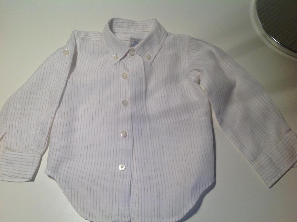 Chemise en lin 12 mois Little Blu, Garçon, Chemise ou Chemisier, Enlèvement, Utilisé