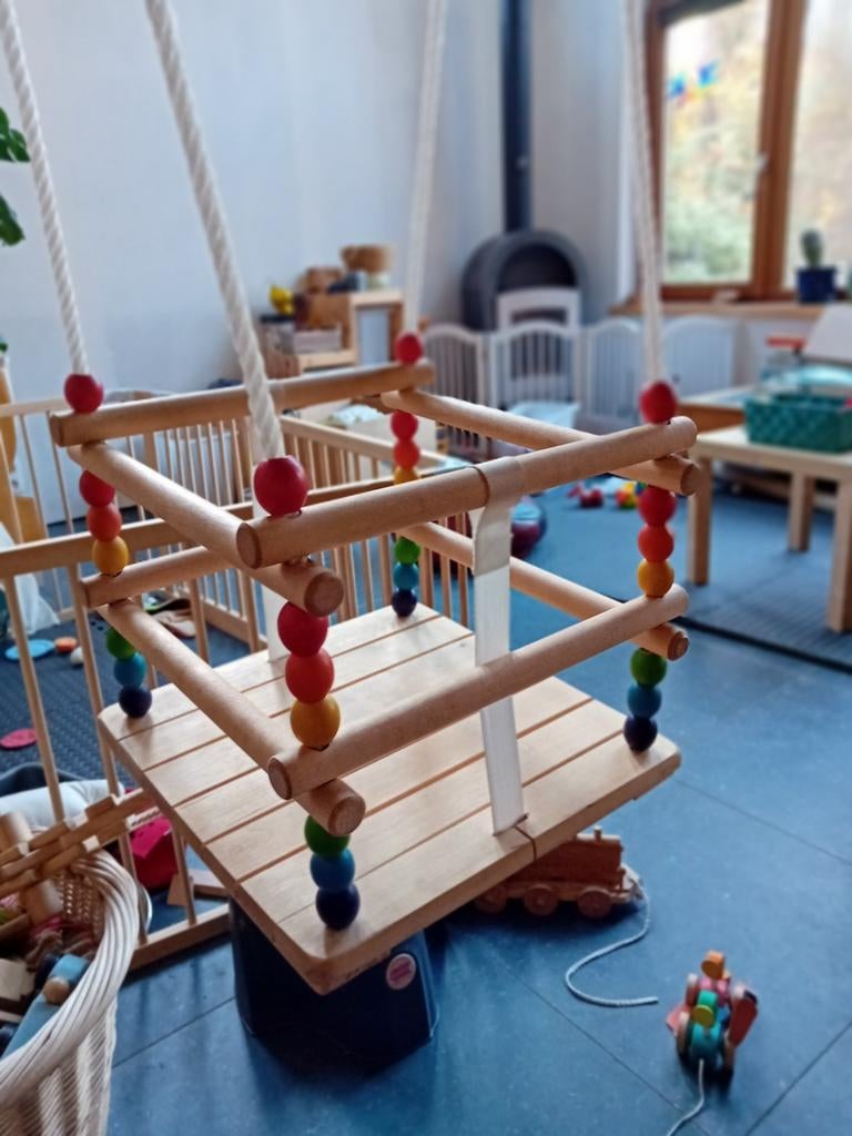Woody baby peuter kleuter houten schommel, Enlèvement ou Envoi