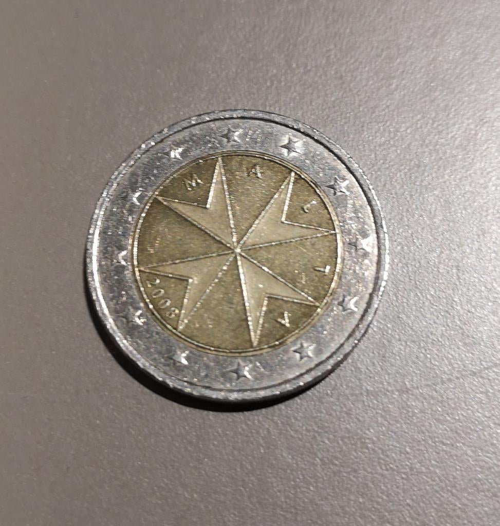 2 euromunten 2€ Malta, Ophalen of Verzenden, Malta