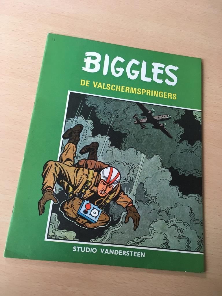 Oude strip Biggles De Valschermspringers, Eén stripboek, Ophalen, Zo goed als nieuw, Willy Vandersteen