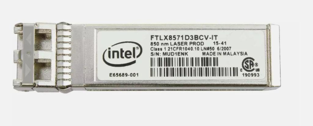 2 x Intel SFP+ Transceiver 10GBASE-SR 10Gbit, Verzenden, Zo goed als nieuw, Intel