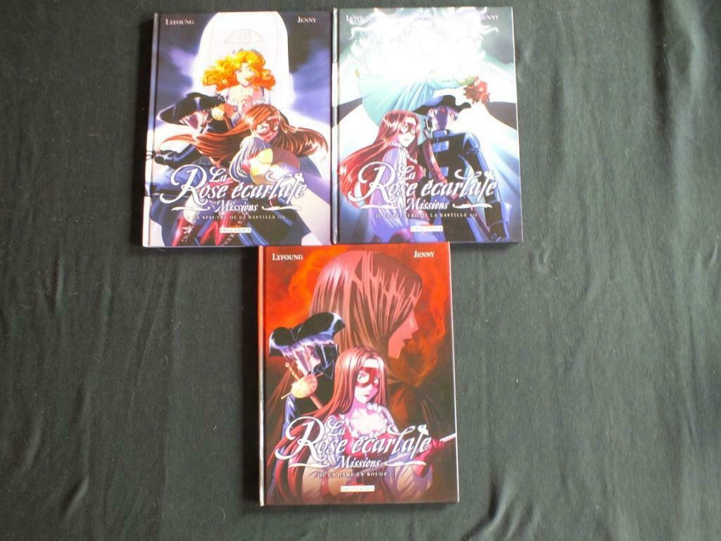 LA ROSE ECARLATE (3 ALBUMS E.O).       EDITIONS DELCOURT, Livres, Série complète ou Série, Enlèvement ou Envoi, Neuf, LYFOUNG/JENNY