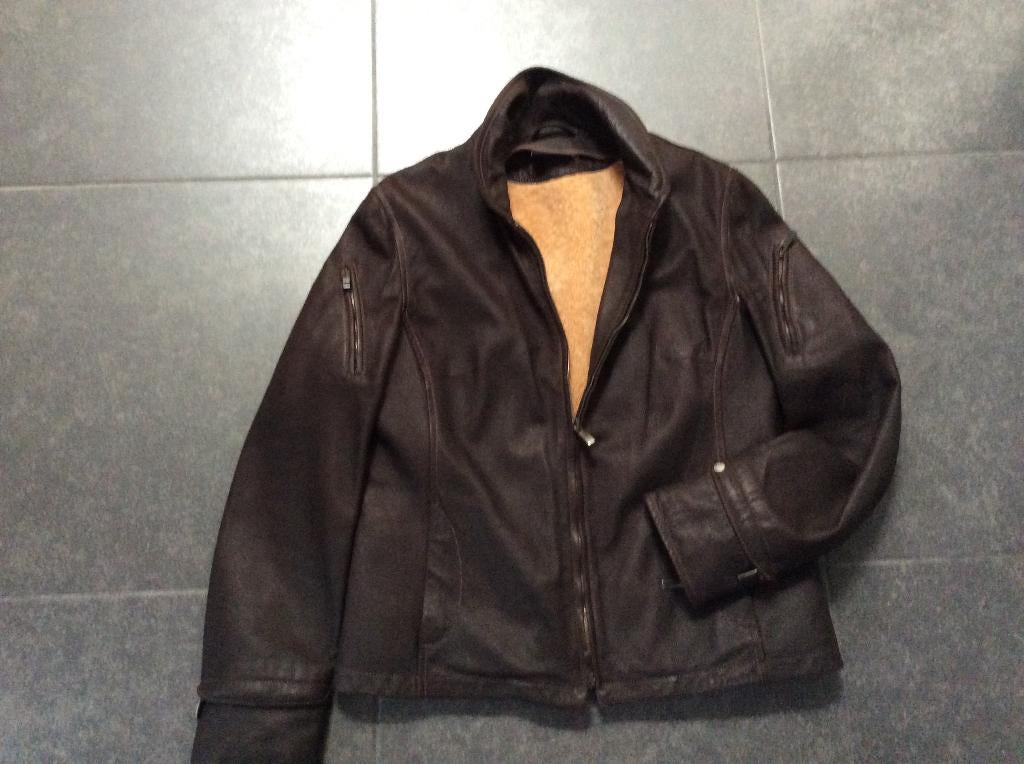 Bikerjas leder BMW Medium, Maat 38/40 (M), Bruin, BMW, Ophalen of Verzenden