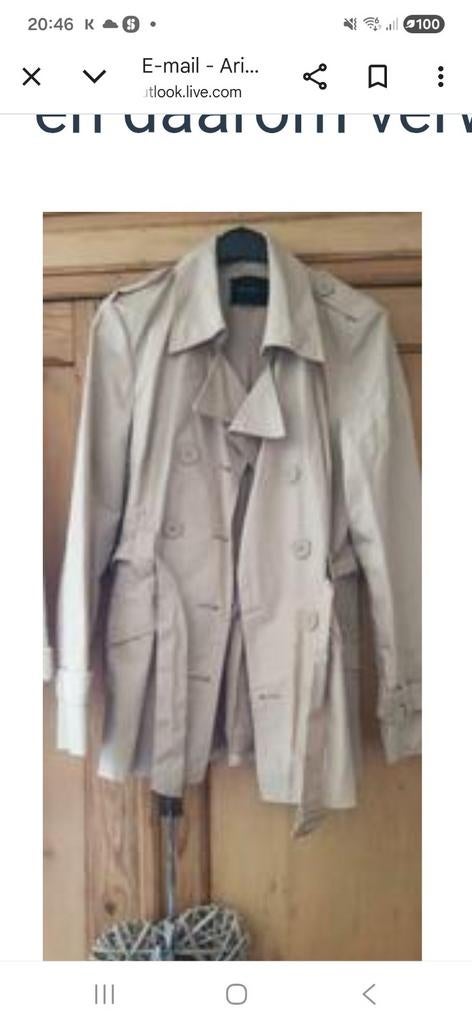 Vero moda trenchcoat, Enlèvement ou Envoi, Taille 42/44 (L), Beige