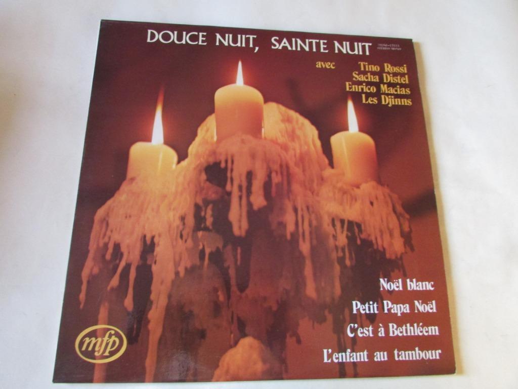 DOUCE NUIT, SAINT NUIT, Sacha Distel, Enrico Macias, LP, Enlèvement ou Envoi, Comme neuf, 12 pouces, Musique du monde