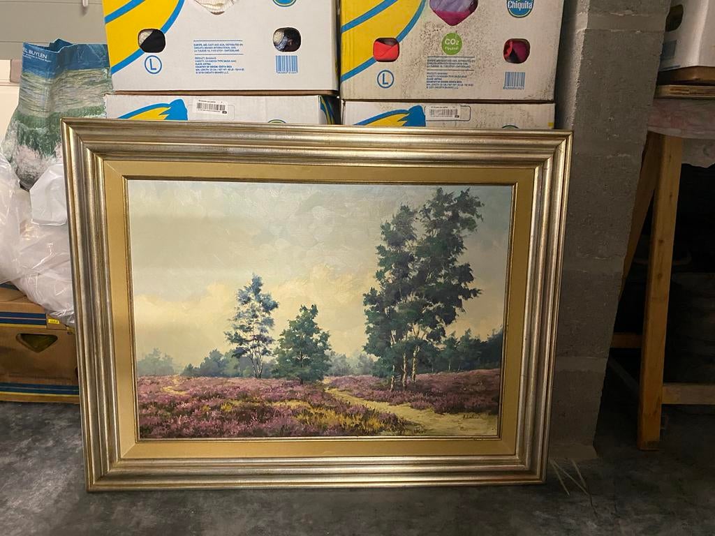 Schilderij van À. Embrechts, Enlèvement