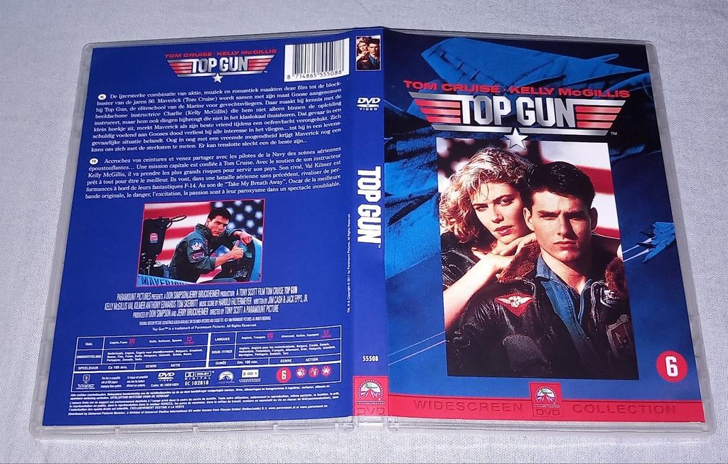 Jaquette dvd de Top Gun avec Tom Cruise, Cd's en Dvd's, Ophalen, Zo goed als nieuw, Actie en Avontuur