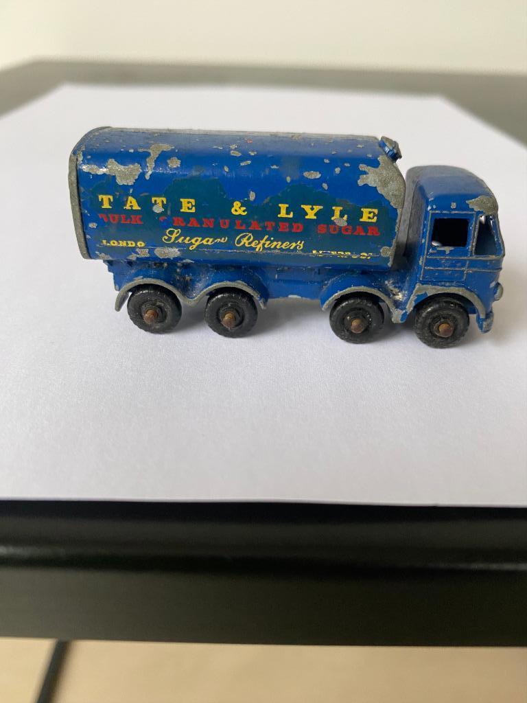 Matchbox Lesney TATE LYLE Blue Sugar Container Truck, Ophalen of Verzenden, Gebruikt, Bus of Vrachtwagen