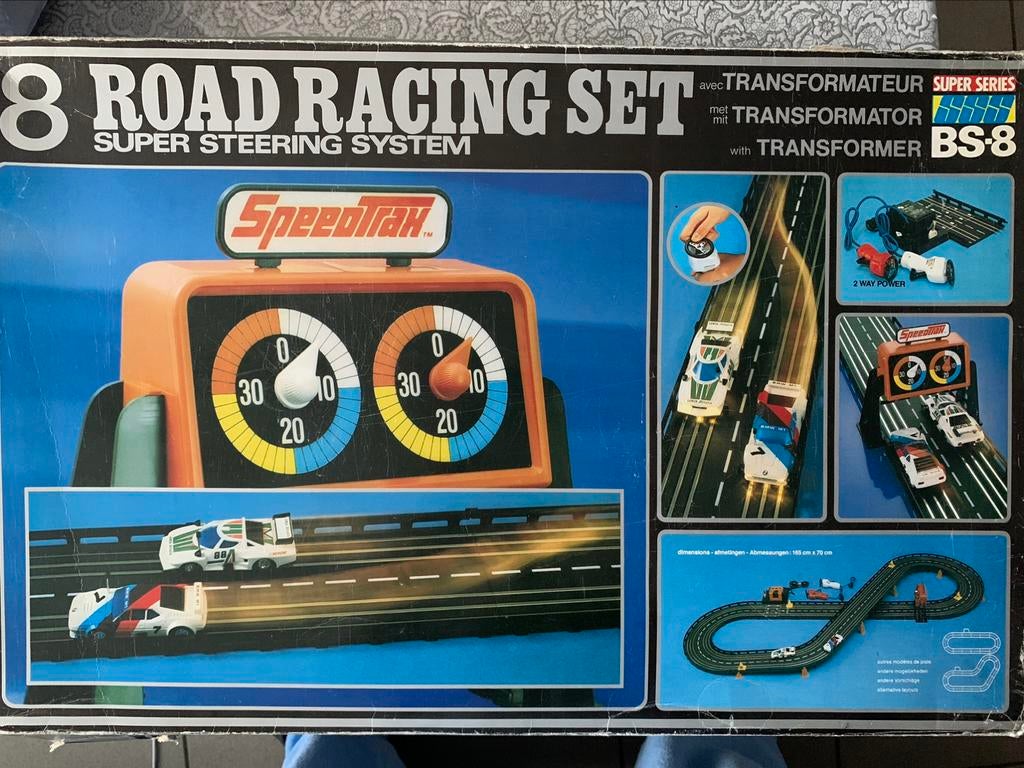 Road Racing set ( Vintage ), Kinderen en Baby's, Speelgoed | Racebanen, Ophalen of Verzenden, Gebruikt
