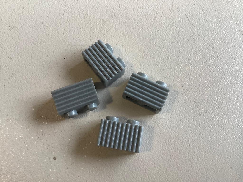 Lego blokjes 1x2 grille 4 stuks / 222-2, Enlèvement ou Envoi, Comme neuf, Briques en vrac, Lego