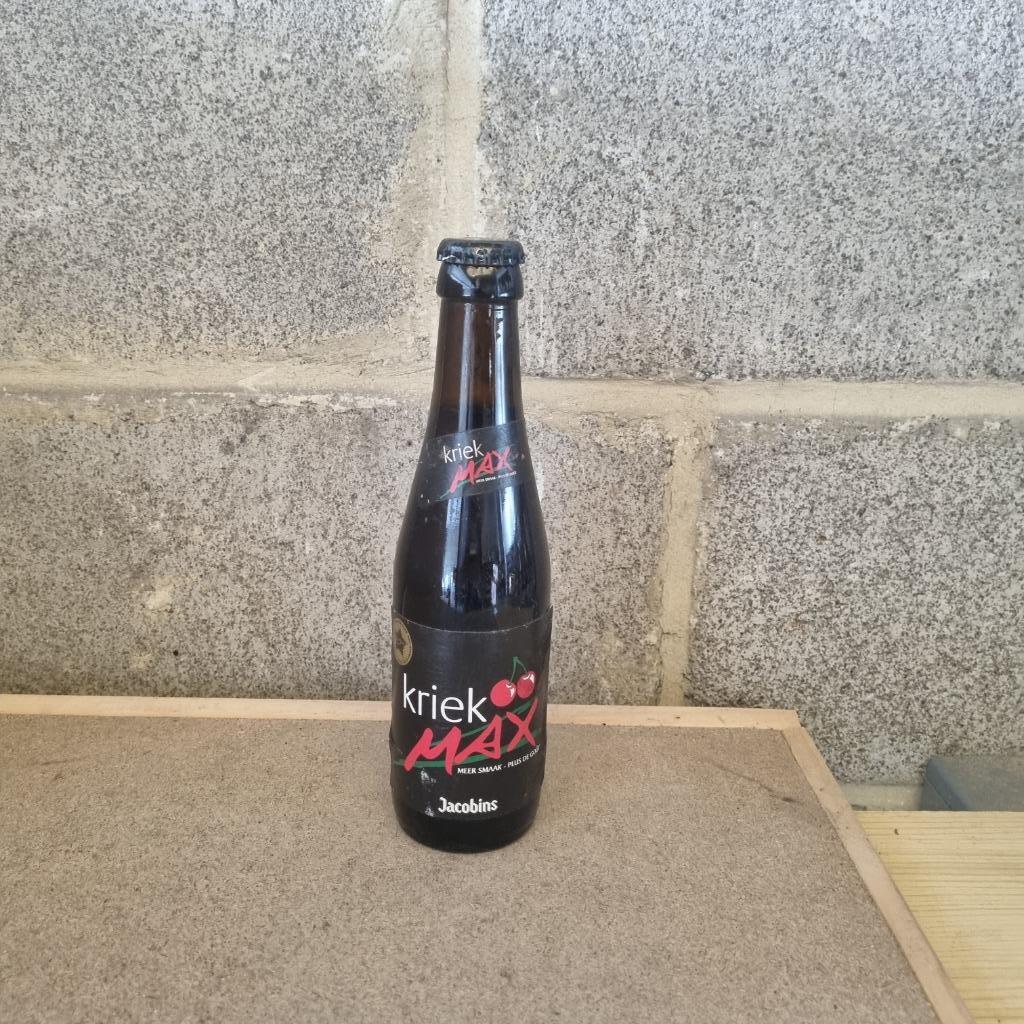 Bouteille de bière kriek Max, Verzamelen, Ophalen of Verzenden, Gebruikt, Flesje(s), Overige merken