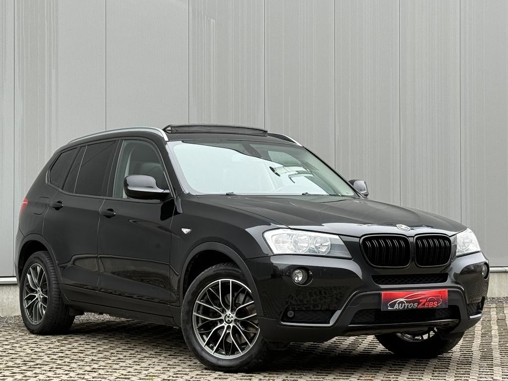 BMW X3 2.0 dA xDrive20 Pano Cruise Navi Park.Sensor, Auto's, Automaat, Euro 5, 1995 cc, Zwart