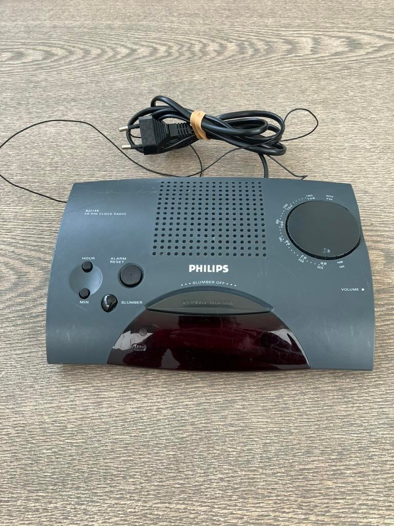 Wekker radio philips, Elektronische apparatuur, Ophalen of Verzenden, Zo goed als nieuw