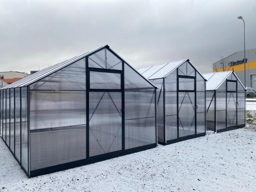 Serre EcoSlider, serre d'une largeur maximale de 7 m, serre, Neuf, Acier, Serre, Polycarbonate