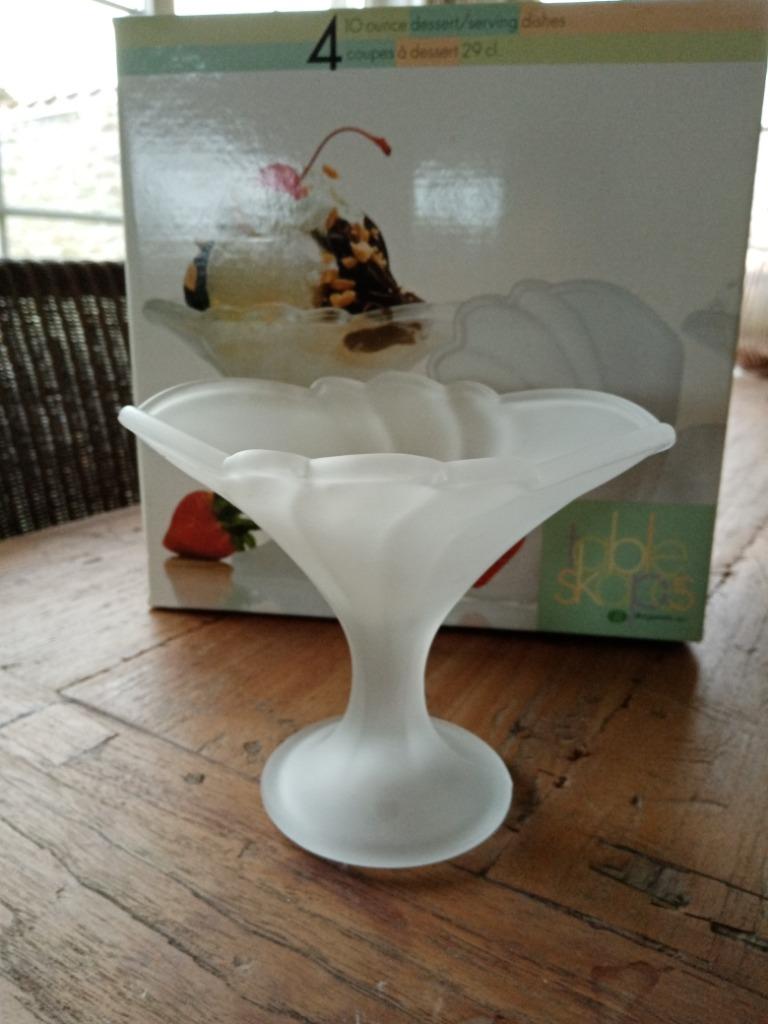 Ijscoupes mat glas (12 beschikbaar), Ophalen, Nieuw, Glas, Overige typen