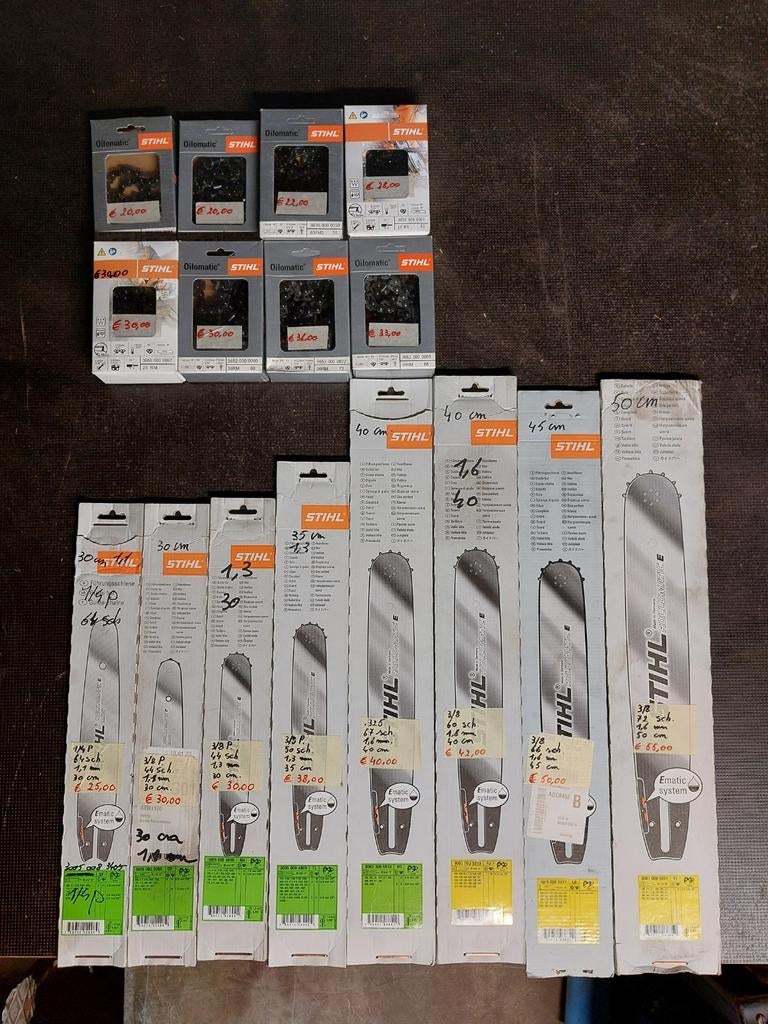 Stihl kettingen en zaagbladen, Ophalen, Nieuw