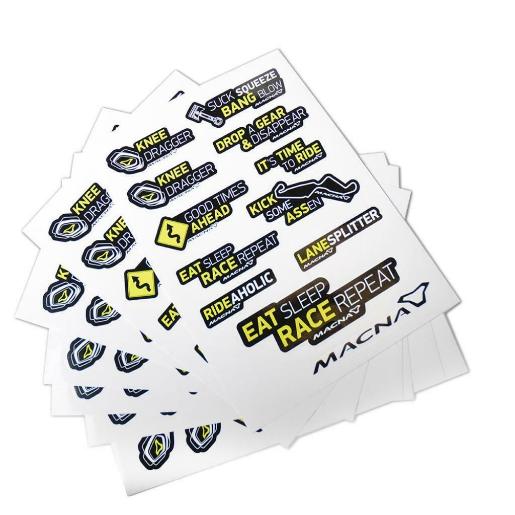 Macna stickersheet stickerset stickervel stickers sticker, Motoren, Ophalen of Verzenden