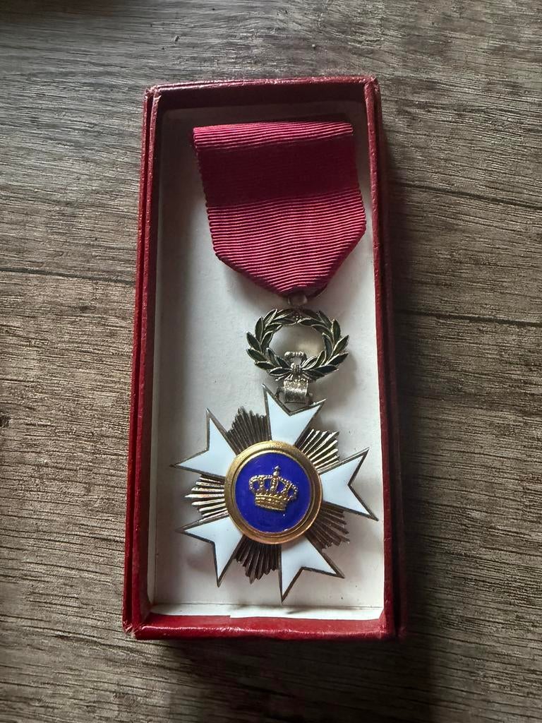 Medaille belgische kroonorde, Verzamelen, Ophalen, Landmacht, Lintje, Medaille of Wings