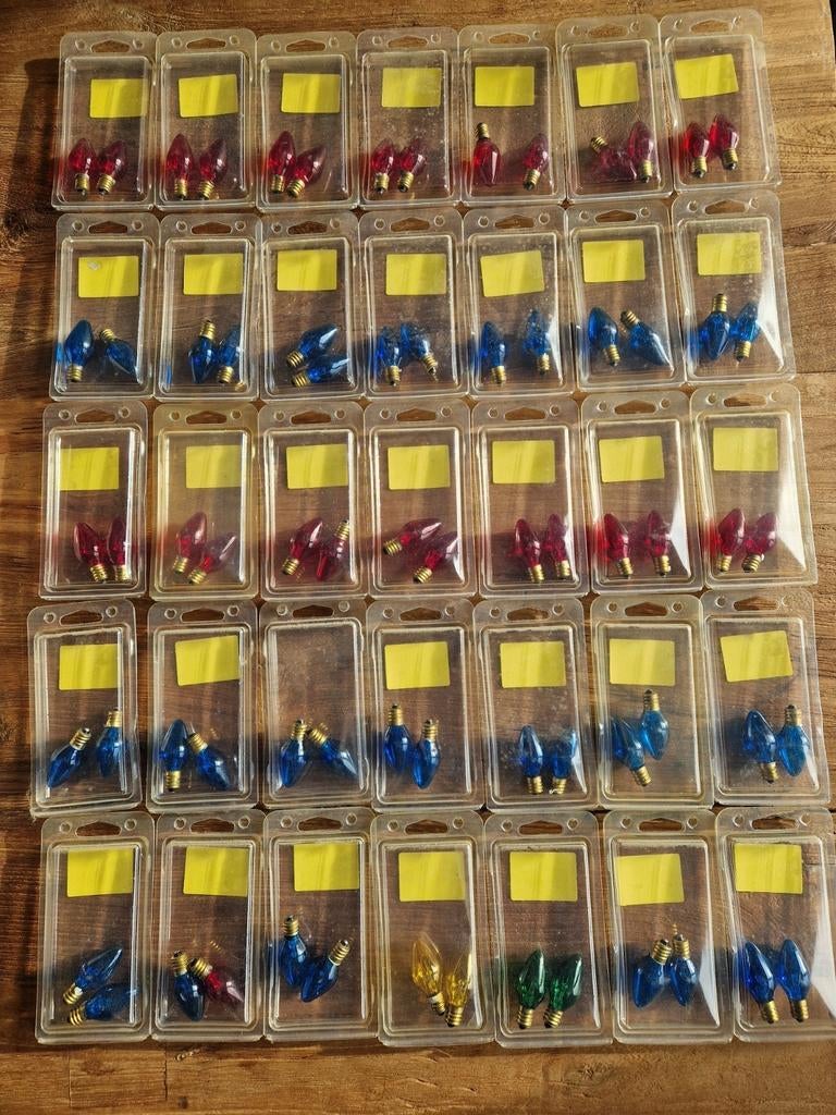 Lot van 70 vintage kerstboom lampjes, Enlèvement ou Envoi