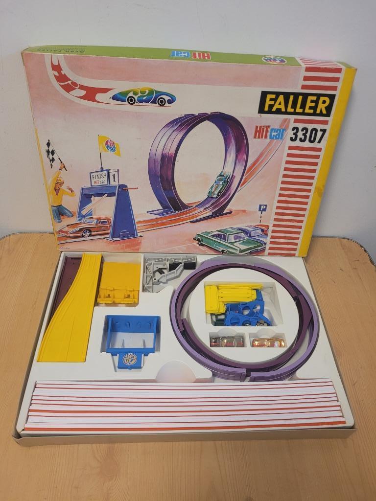 ancien coffret circuit voiture jouet faller hit car 3307, Enlèvement ou Envoi, Utilisé, Voiture, Autres marques