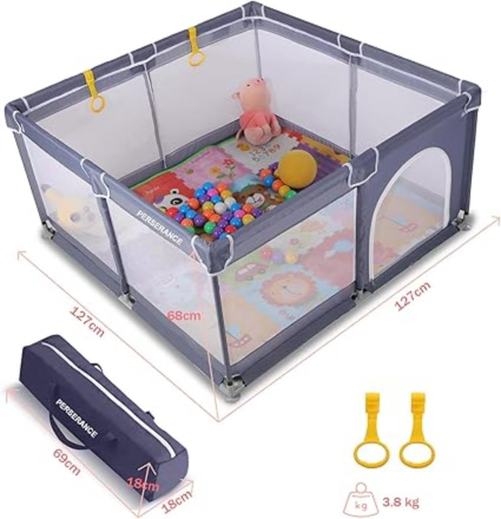 Babybox Babypark 127 x 127 cm SNELLE GRATIS LEVERING, -, Verzenden, -, Nieuw