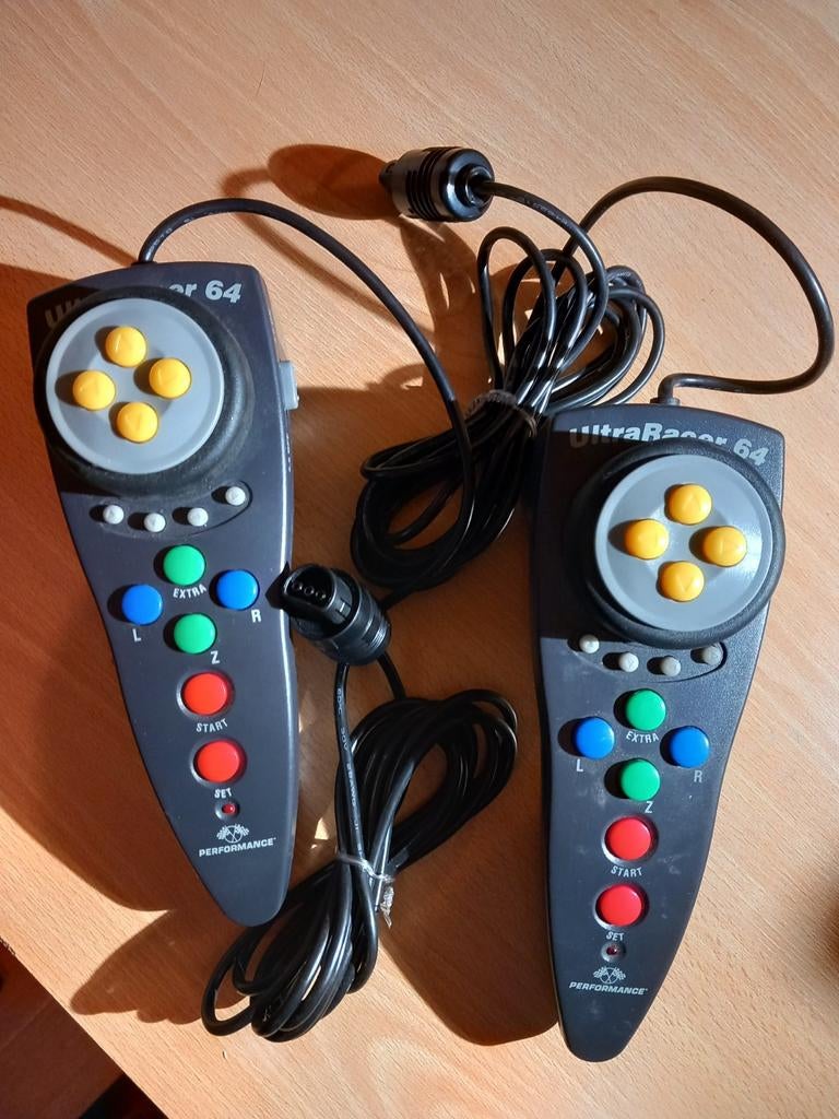 Nintendo 64 ultra racer 64 controllers, Games en Spelcomputers, Ophalen of Verzenden, Zo goed als nieuw, Nintendo 64