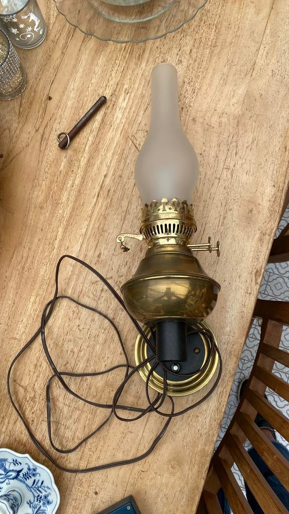 Antieke koperen hanglamp, Antiek en Kunst, Ophalen