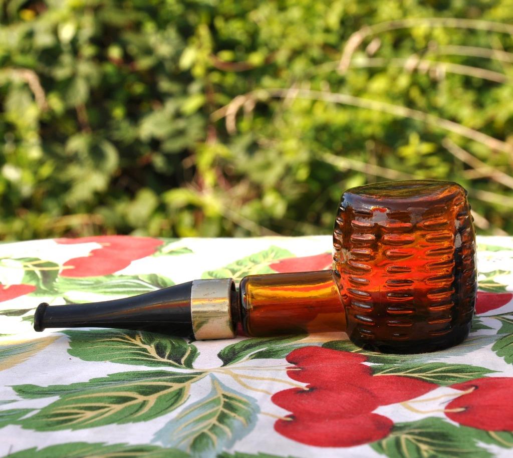 bouteille de parfum vide avon vintage forme pipe, Enlèvement ou Envoi, Utilisé, Bouteille de parfum