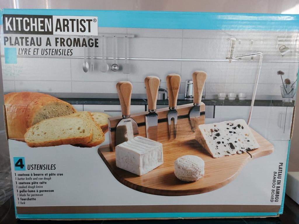 Plateau à fromage en bambou, Enlèvement, Utilisé