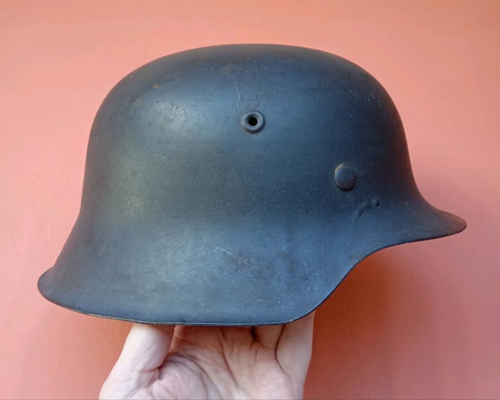 Wo2 Duitse M42 combat helm ckl66, Ophalen of Verzenden