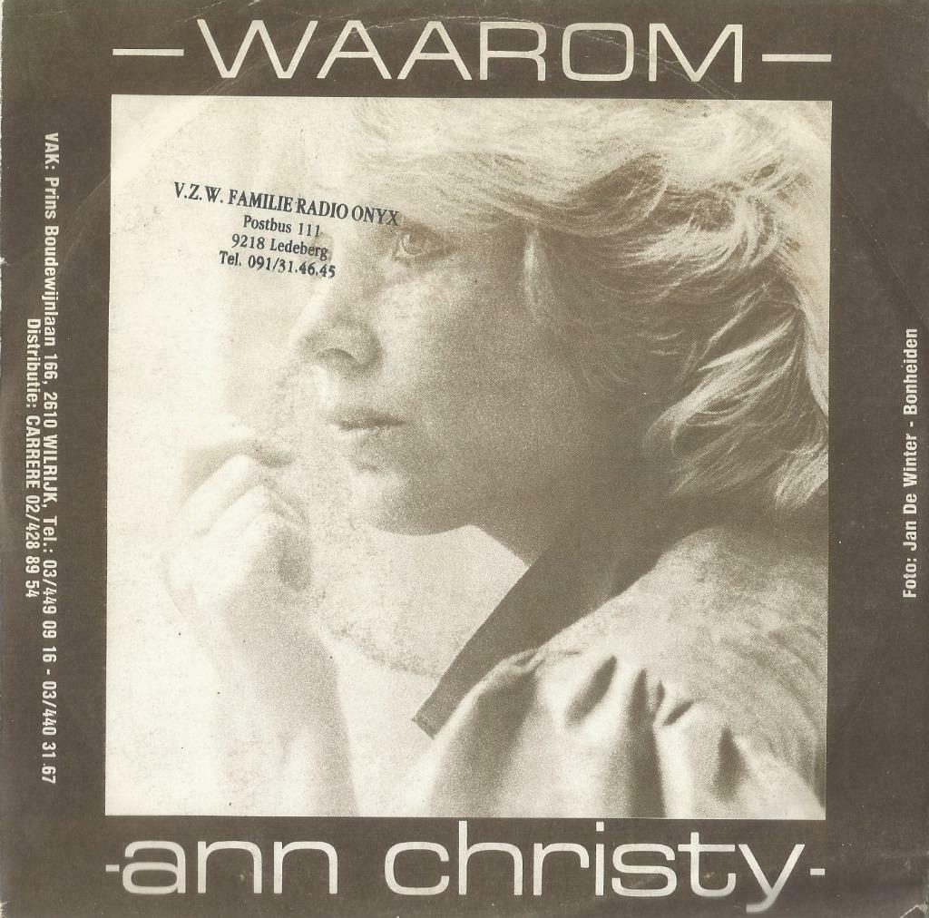 Ann Christy - Waarom - Single, CD & DVD, Enlèvement ou Envoi, Utilisé, En néerlandais