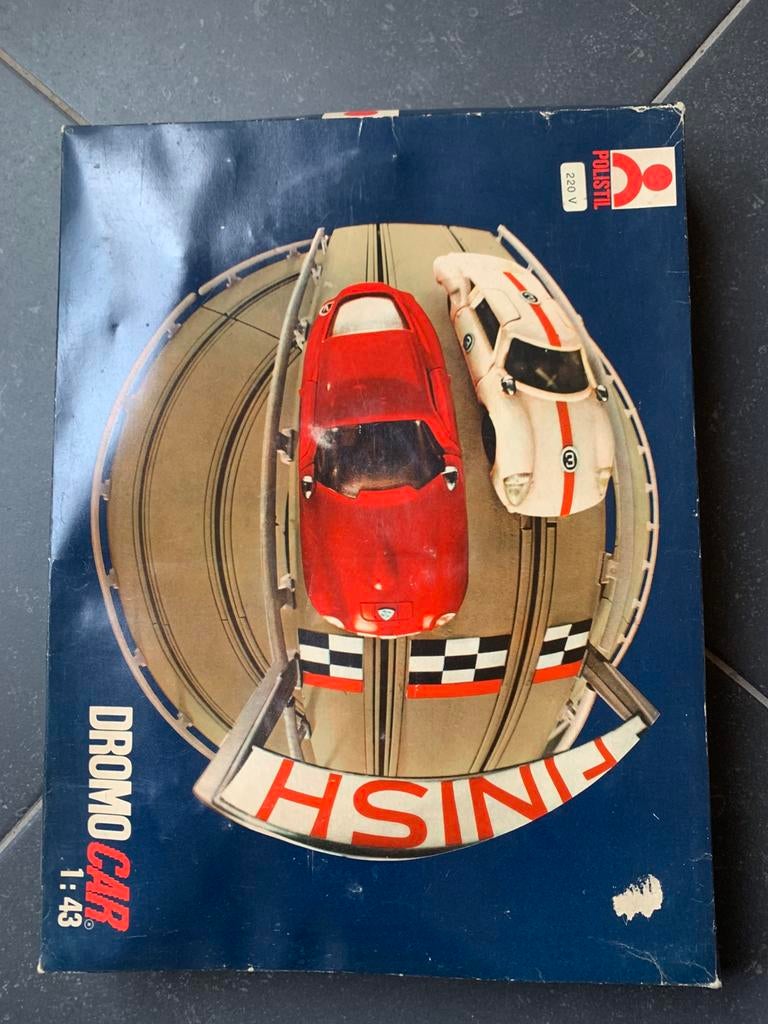 Retro vintage Dromo car elektrisch circuit in, Kinderen en Baby's, Speelgoed | Racebanen, Ophalen of Verzenden