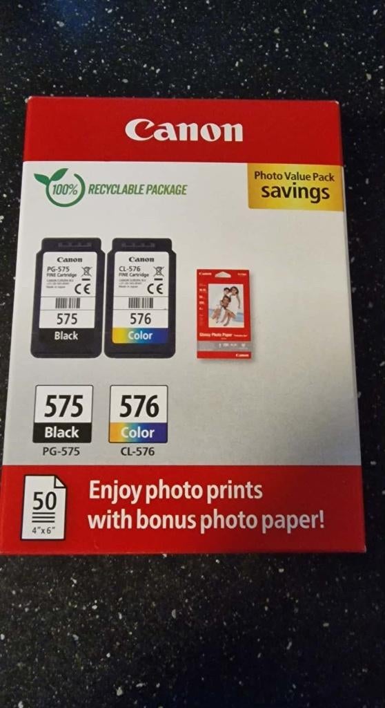 Inkt  inktpatronen kleur en zwart voor Canon nieuw, Ophalen, Nieuw, Canon