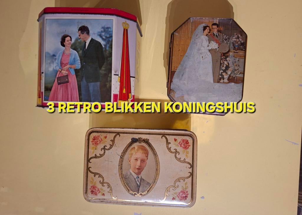 3 BLIKKEN DOZEN KONINGSHUIS, Verzamelen, Blikken, Gebruikt, Koffie, Ophalen of Verzenden