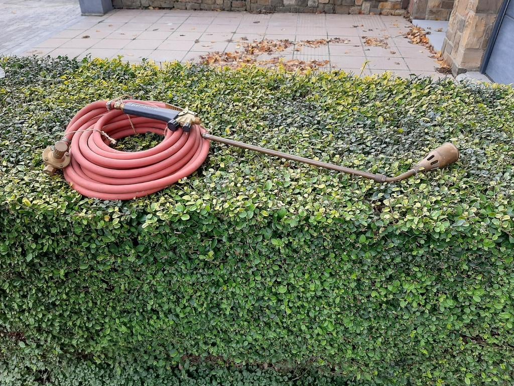 SIEVERT brander compleet + rubberen slang van 12 m, Ophalen of Verzenden, Zo goed als nieuw