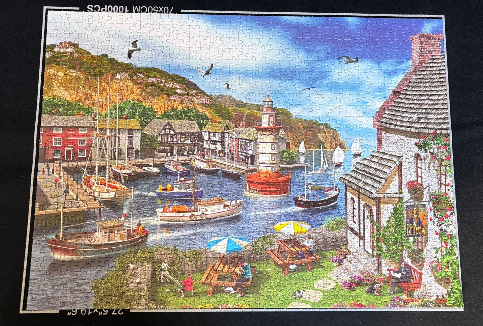 Puzzle 1000 pieces, complet avec boite. Marque Gibson, Enlèvement, Comme neuf, Puzzle