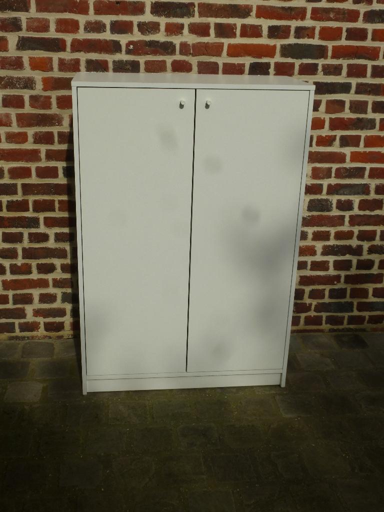 ARMOIRE À CHAUSSURES IKEA KLEPPSTAD Blanche, 80x35x117 cm, Enlèvement, Comme neuf