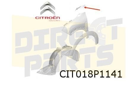 Citroën C4 Cactus (6/14-)  sierlijst voorscherm rechts boven, Verzenden, -, Nieuw, Spatbord